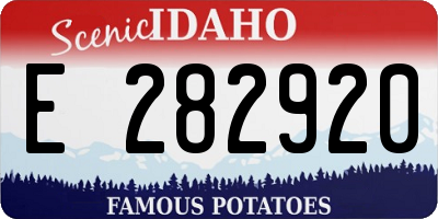 ID license plate E282920