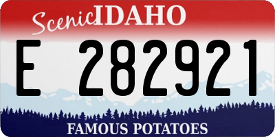 ID license plate E282921