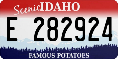 ID license plate E282924