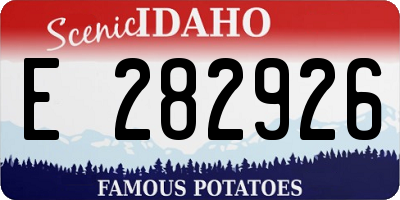 ID license plate E282926