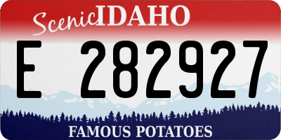 ID license plate E282927