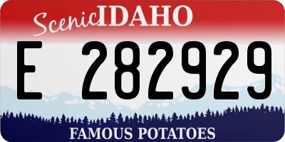 ID license plate E282929