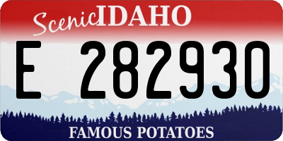ID license plate E282930