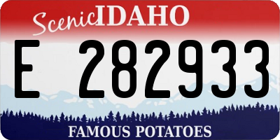 ID license plate E282933