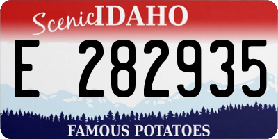 ID license plate E282935