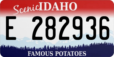 ID license plate E282936