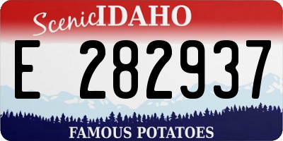 ID license plate E282937