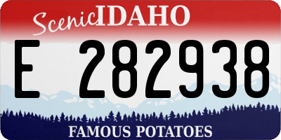 ID license plate E282938