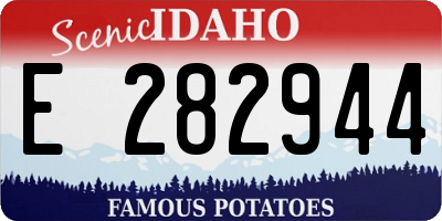 ID license plate E282944