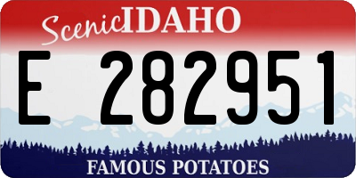 ID license plate E282951