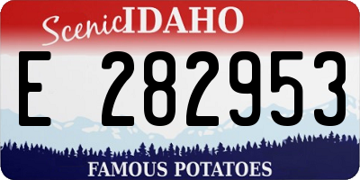 ID license plate E282953