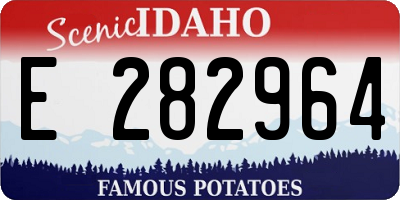 ID license plate E282964