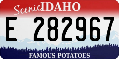 ID license plate E282967