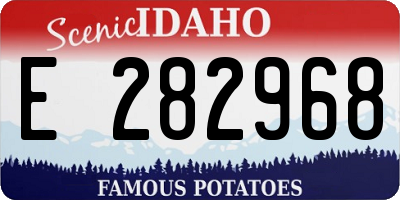ID license plate E282968
