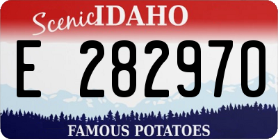 ID license plate E282970