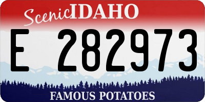 ID license plate E282973