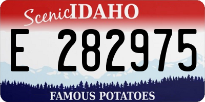 ID license plate E282975