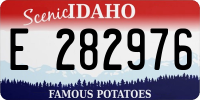 ID license plate E282976
