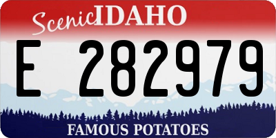 ID license plate E282979