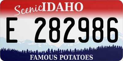 ID license plate E282986