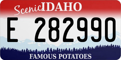 ID license plate E282990