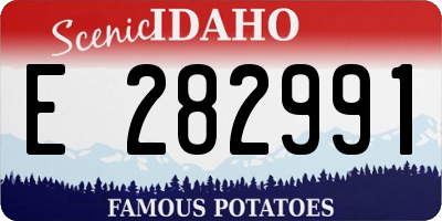 ID license plate E282991