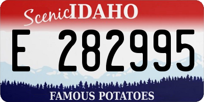 ID license plate E282995