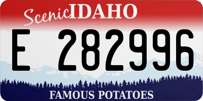ID license plate E282996