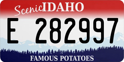 ID license plate E282997
