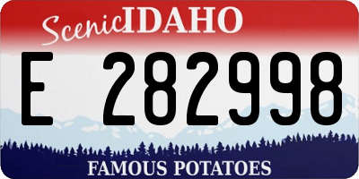 ID license plate E282998