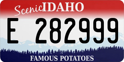 ID license plate E282999