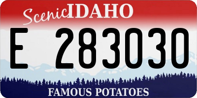 ID license plate E283030