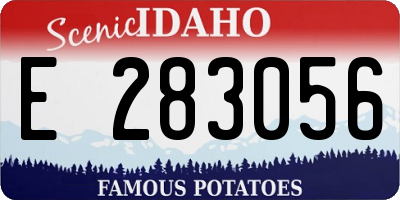 ID license plate E283056