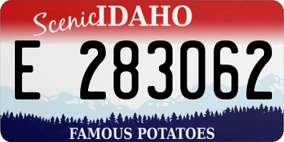 ID license plate E283062