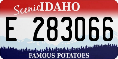 ID license plate E283066
