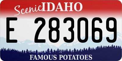 ID license plate E283069