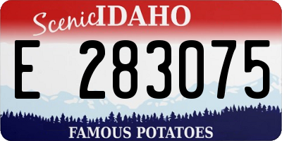 ID license plate E283075