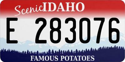 ID license plate E283076