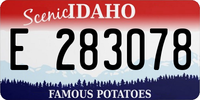 ID license plate E283078
