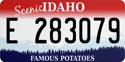 ID license plate E283079