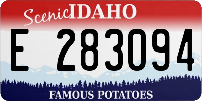 ID license plate E283094