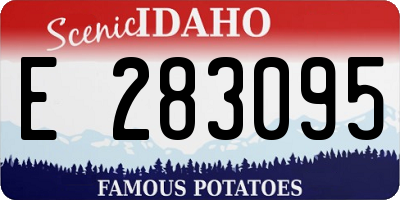 ID license plate E283095