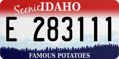 ID license plate E283111