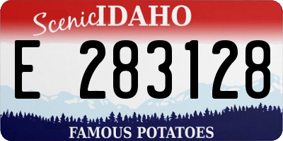 ID license plate E283128