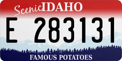 ID license plate E283131