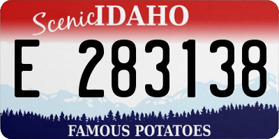 ID license plate E283138