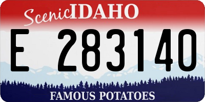 ID license plate E283140