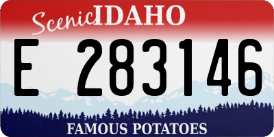 ID license plate E283146