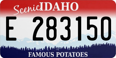 ID license plate E283150