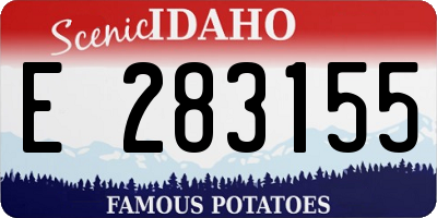 ID license plate E283155